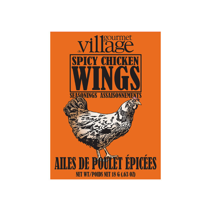 Spicy Chicken Wing Seasoning Gourmet Du Village